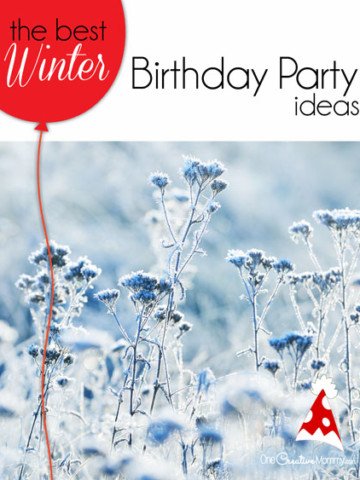 Great ideas for hosting the perfect winter birthday party for kids! We used most of these ideas for my tween daughter, and they were a big hit! {OneCreativeMommy.com} Kids party ideas