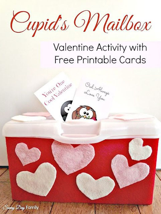 Cupid's Mailbox | Featured with 25 Awesome Valentine Box Ideas to Rock the Class Party! {OneCreativeMommy.com}
