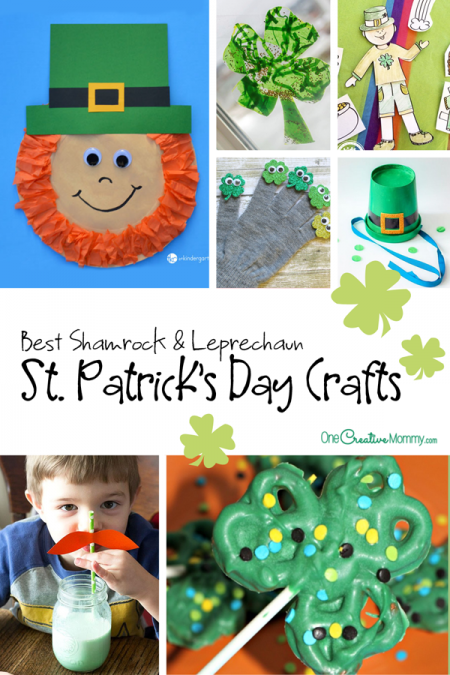 Best Leprechaun and Shamrock Crafts - onecreativemommy.com