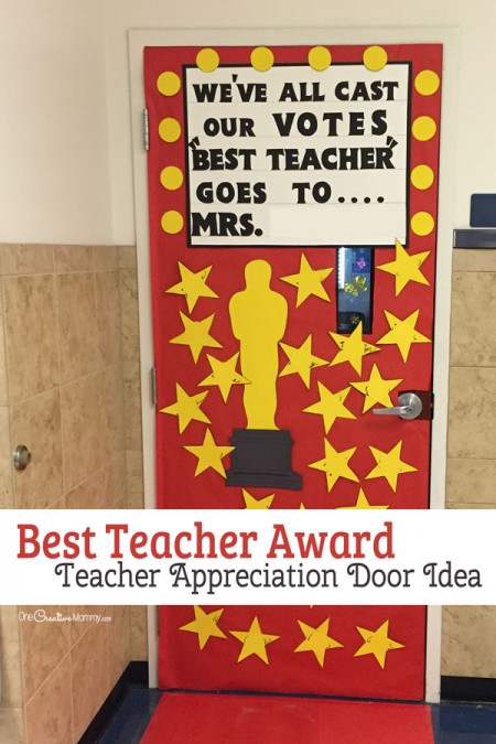 21 Awesome Teacher Appreciation Door Ideas - onecreativemommy.com