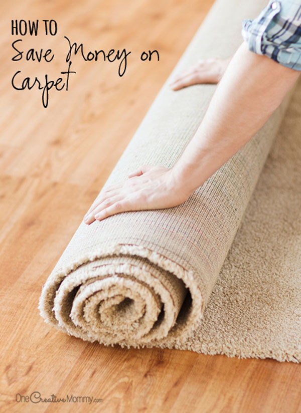 Getting new carpet? Before you buy, check out these money-saving tips so you won't break the bank! {OneCreativeMommy.com} How to Save Money on Carpet | Frugal Tips!
