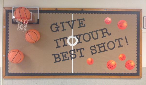 Check out this fun 3D Basketball Idea featured in the Back to School Bulletin Board Ideas Roundup on OneCreativeMommy.com!