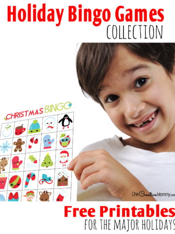 The Ultimate Holiday Bingo Games Collection! {OneCreativeMommy.com} Free printable bingo games for the major holidays.