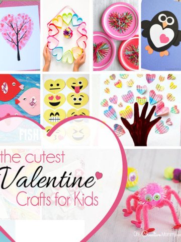 25 amazing Valentine craft ideas to try right now! {OneCreativeMommy.com} Valentines Day Crafts for Kids