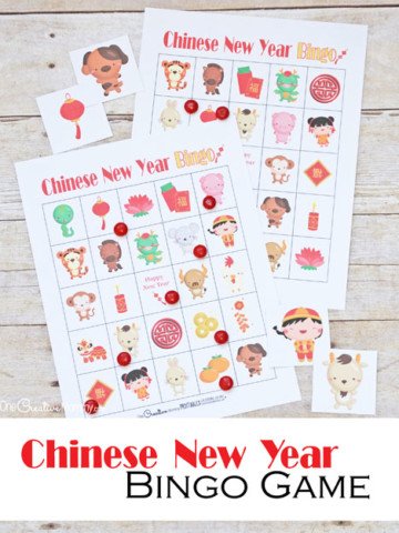 This Chinese New Year bingo game is perfect for the classroom or for fun at home. {OneCreativeMommy.com} #chinesenewyear #bingo #familyfun #printable