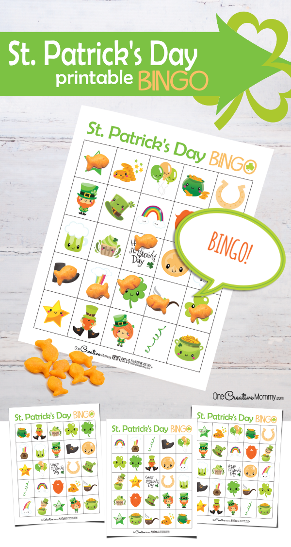 Adorable St Patricks Day Bingo Game Free Printable