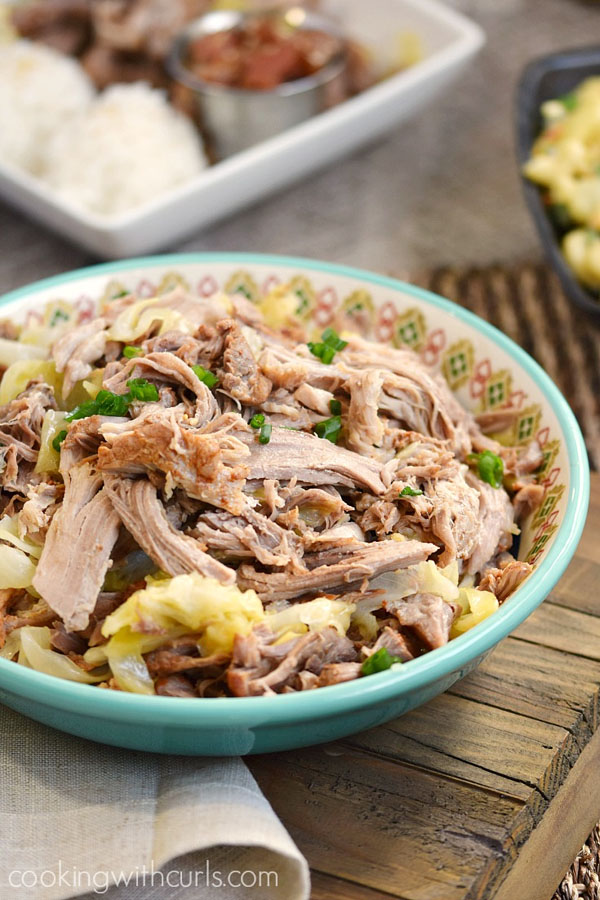 Instant Pot Kalua Pork from Cooking with Curls | Featured in Amazing Dairy & Gluten Free Instant Pot Recipes Roundup {OneCreativeMommy.com} #instantpot #dairyfree #glutenfree #pressurecookerom} #instantpot #dairyfree #glutenfree #pressurecooker