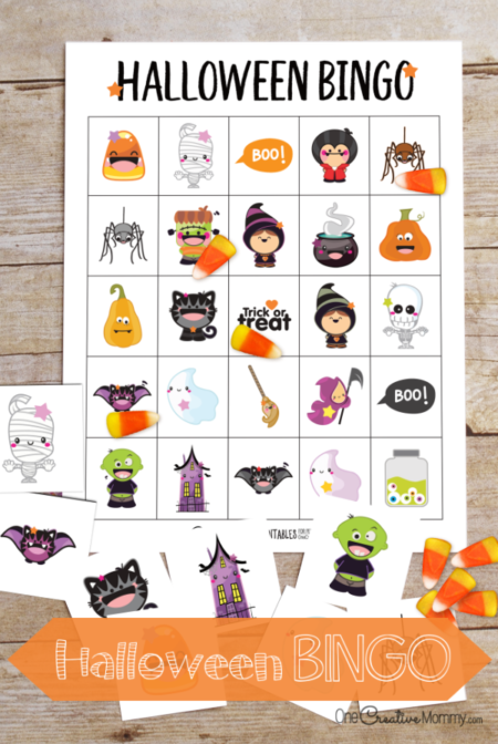 Adorable New Halloween Bingo Game! - Onecreativemommy.com