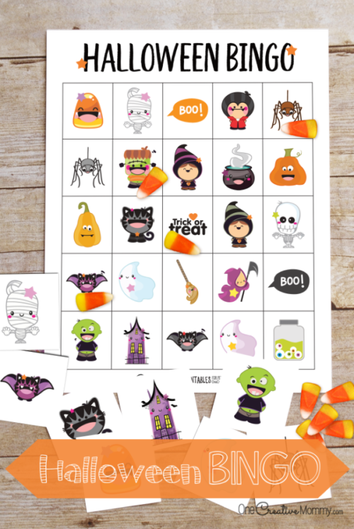 Adorable New Halloween Bingo Game! - onecreativemommy.com