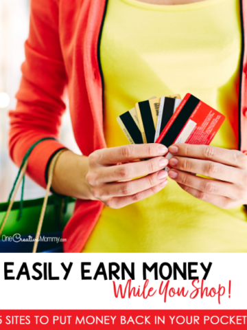 The game-changing method to find the best deals online and earn money while shopping! {OneCreativeMommy.com} Why didn't I know about this years ago? #getpaidtoshop #savemoney #saveonshopping #frugal #deals #cashbacksites #moneytips