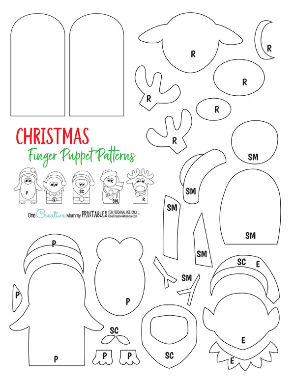 Printable Finger Puppet Templates DocTemplates