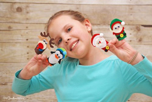 Must Make Christmas Finger Puppets - onecreativemommy.com