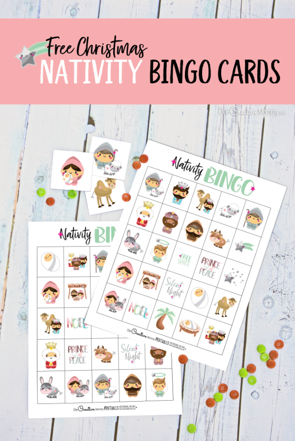 Nativity Bingo is the perfect game for families who want to teach the true meaning of Christmas. Download the free Bingo game today! {OneCreativeMommy.com} #christmasgamesforkids #nativity #bingo #christmas #familyfun