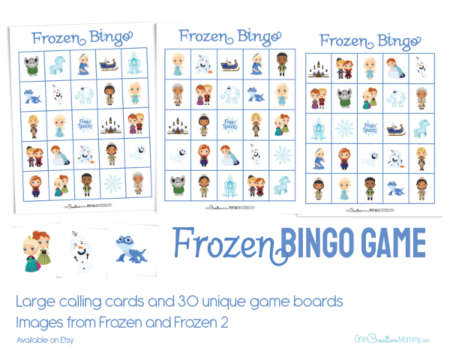 frozen bingo cards