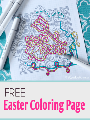 Easter Coloring Page freebie