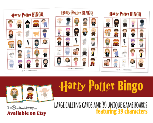 Harry Potter Bingo is here! - onecreativemommy.com