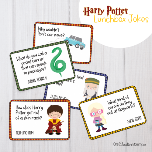 5 free Harry Potter lunchbox jokes