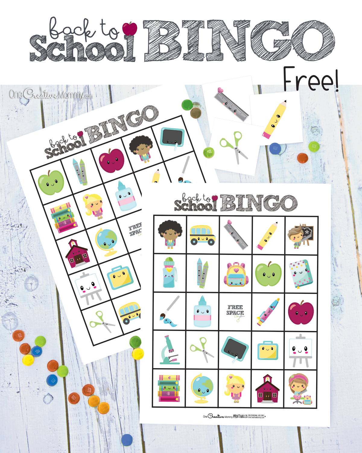 FREE Printable Back to School BINGO Game