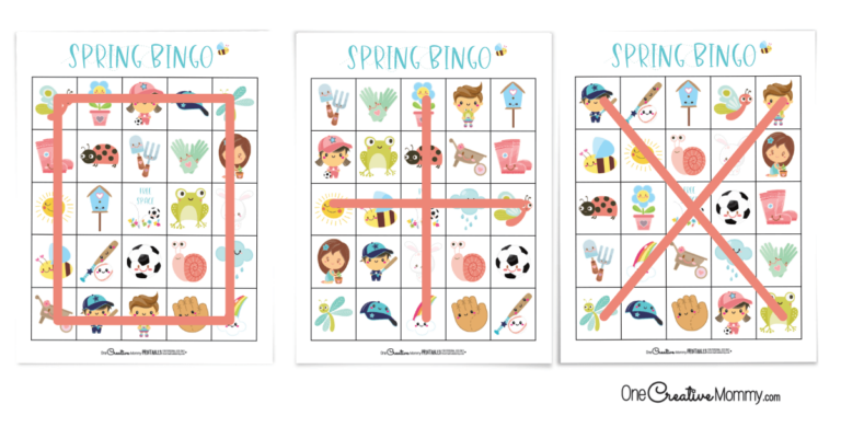 Free Spring Bingo Game for the Family! - onecreativemommy.com