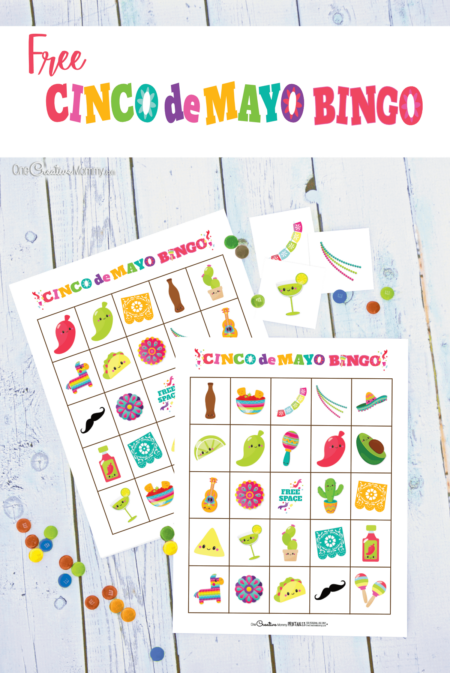 Free Cinco de Mayo Bingo Game - onecreativemommy.com