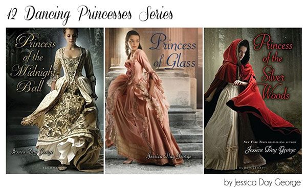 Images of book covers from Princesses of Westfalen trilogy by Jessica Day George